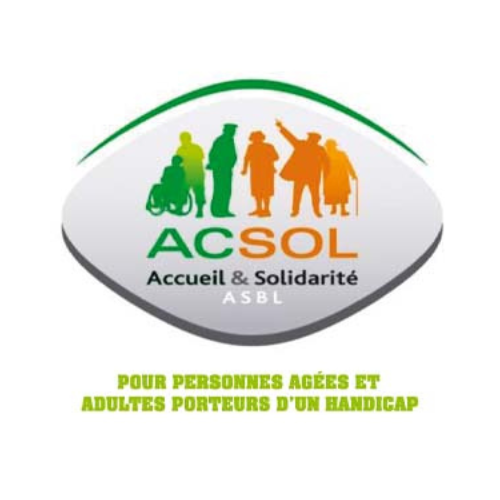 Logo de notre partenaire ACSOL, Accueil et Solidarité, pour les personnes âgées et adultes porteurs d'un handicap